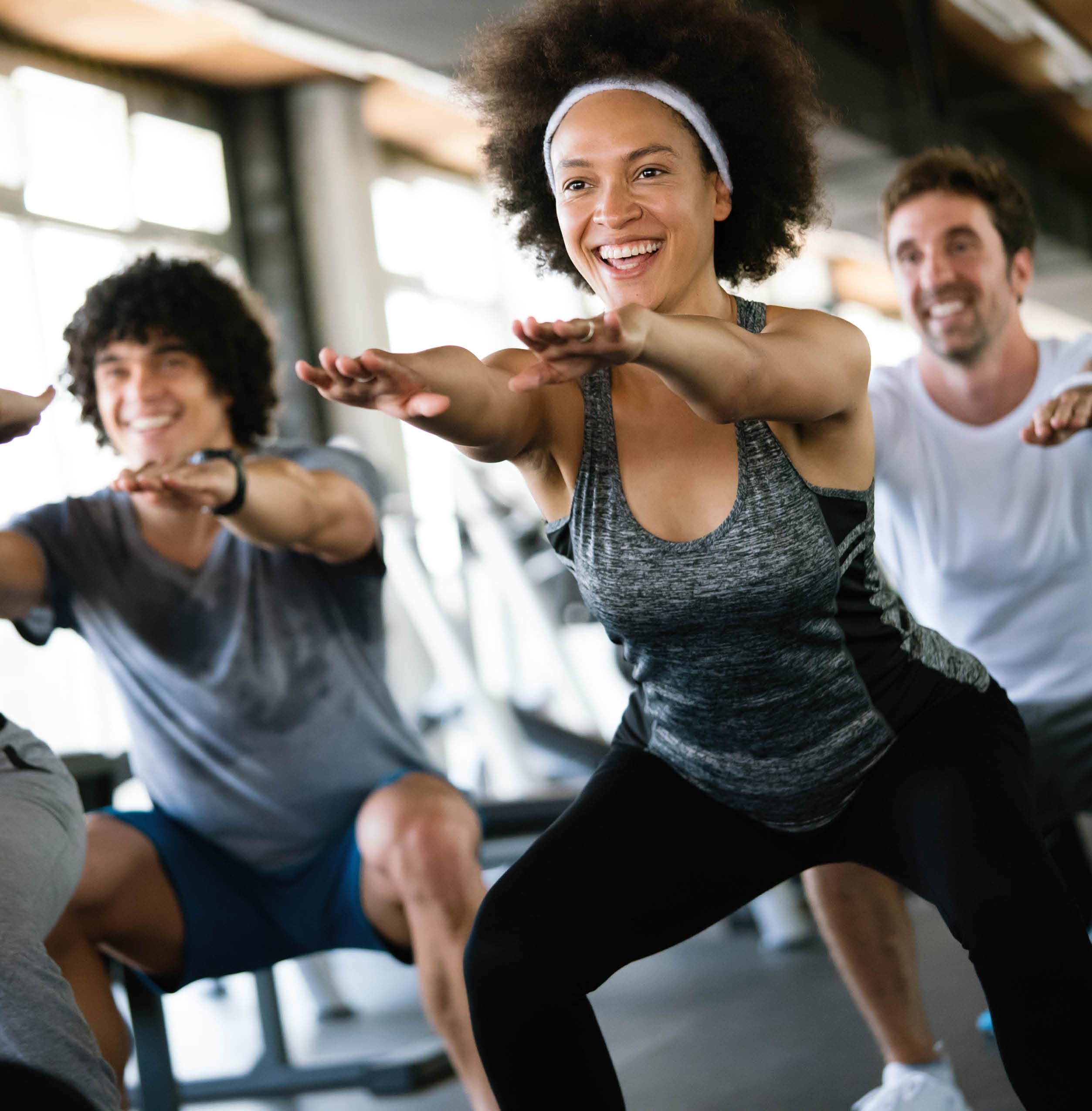 group of people working out 